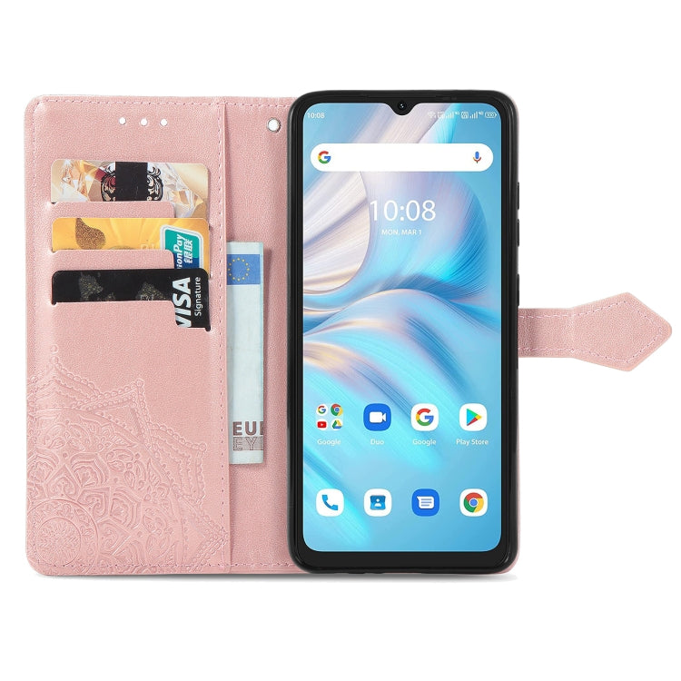 For UMIDIGI A13S Mandala Flower Embossed Leather Phone Case