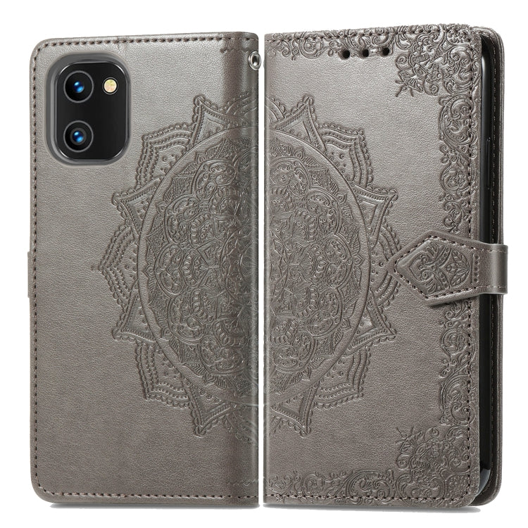 For UMIDIGI A13S Mandala Flower Embossed Leather Phone Case