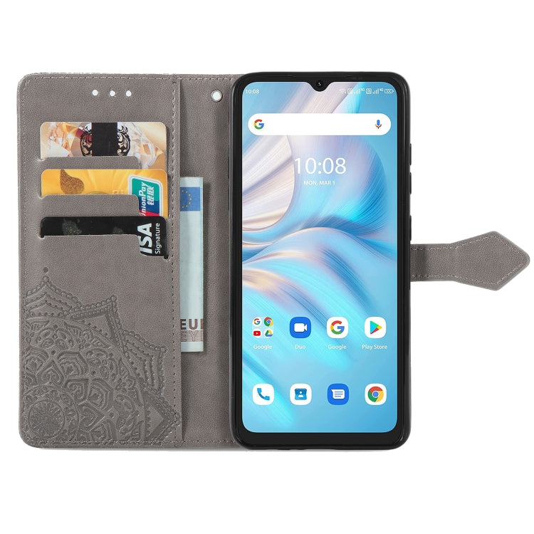 For UMIDIGI A13S Mandala Flower Embossed Leather Phone Case