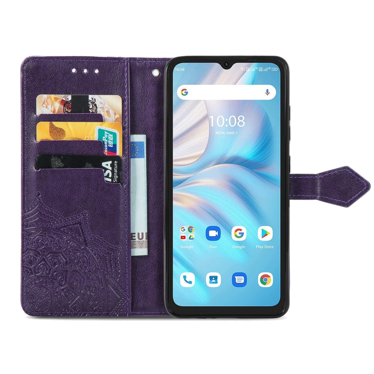 For UMIDIGI A13S Mandala Flower Embossed Leather Phone Case