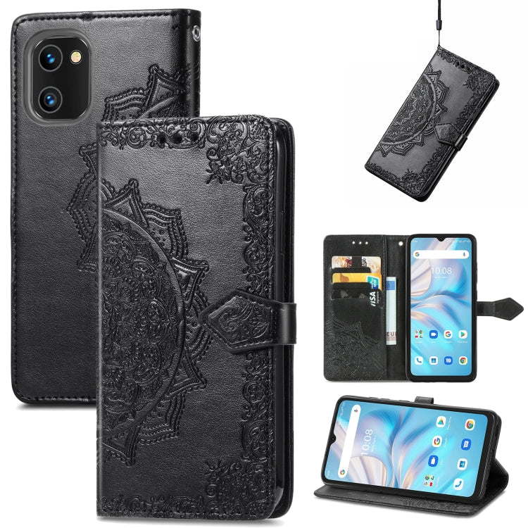 For UMIDIGI A13S Mandala Flower Embossed Leather Phone Case