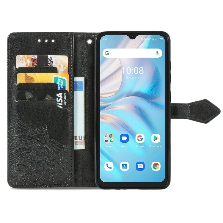 For UMIDIGI A13S Mandala Flower Embossed Leather Phone Case