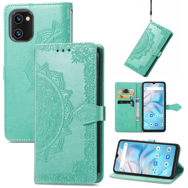 For UMIDIGI A13S Mandala Flower Embossed Leather Phone Case