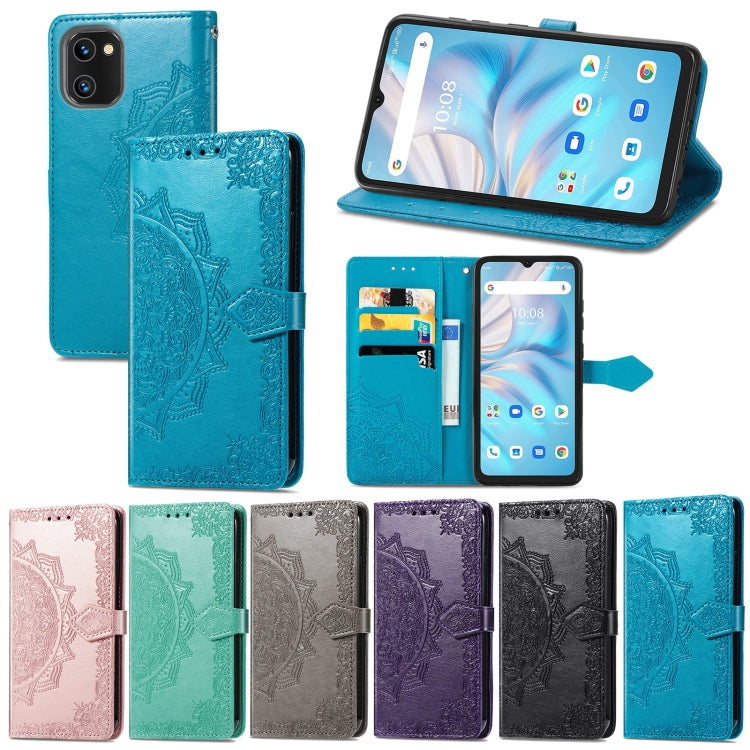 For UMIDIGI A13S Mandala Flower Embossed Leather Phone Case