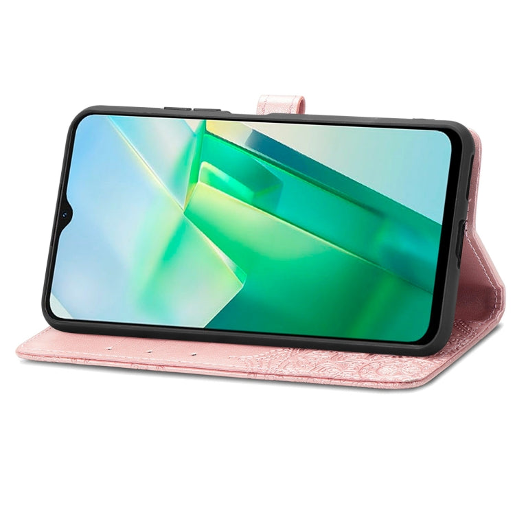 For vivo T2X 5G Mandala Flower Embossed Leather Phone Case