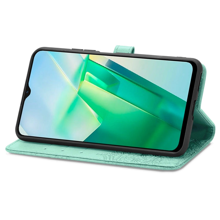 For vivo T2X 5G Mandala Flower Embossed Leather Phone Case