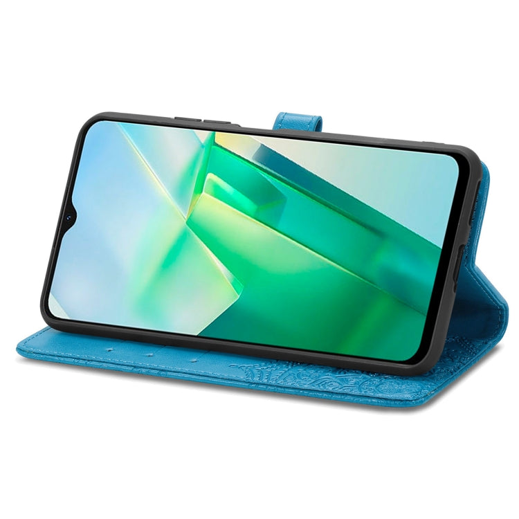 For vivo T2X 5G Mandala Flower Embossed Leather Phone Case