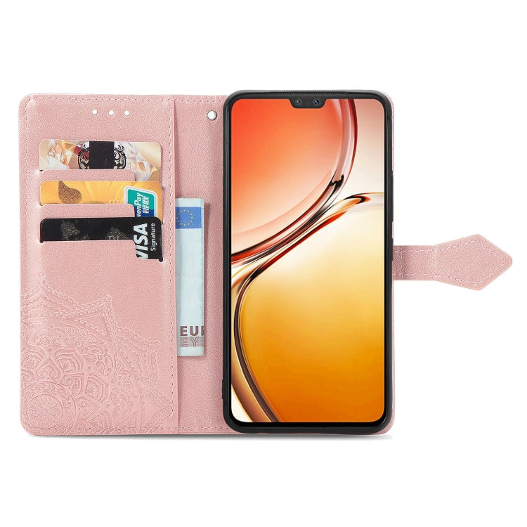 For vivo V23 5G Mandala Flower Embossed Leather Phone Case