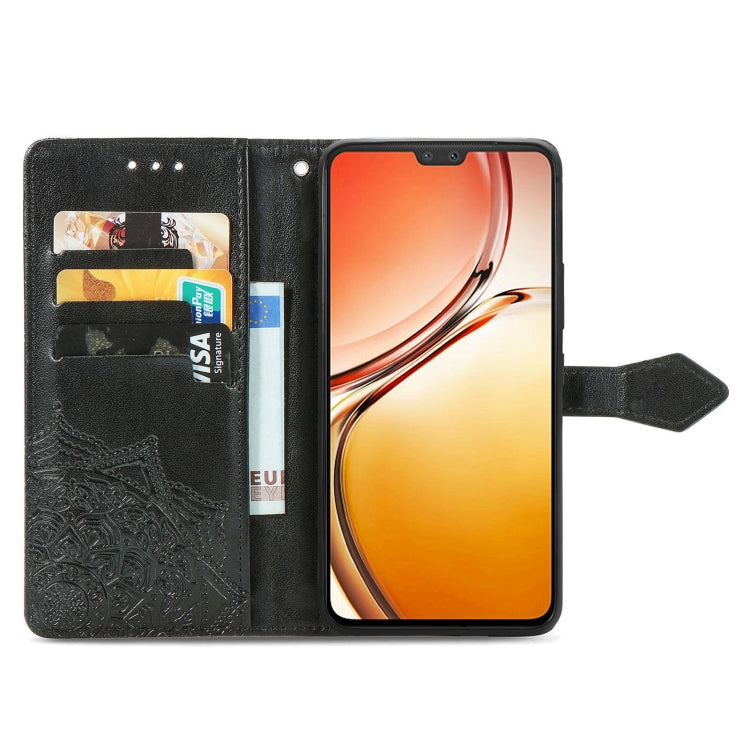 For vivo V23 5G Mandala Flower Embossed Leather Phone Case