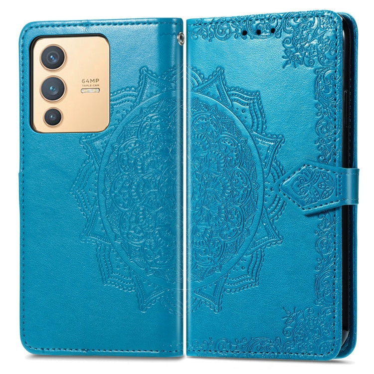 For vivo V23 5G Mandala Flower Embossed Leather Phone Case