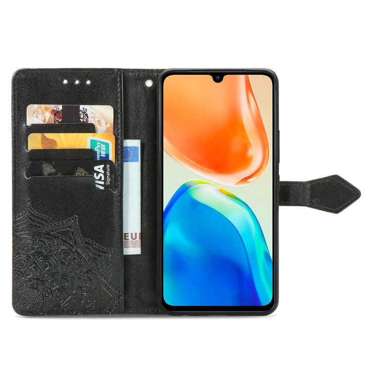 For vivo X80 Lite Mandala Flower Embossed Leather Phone Case