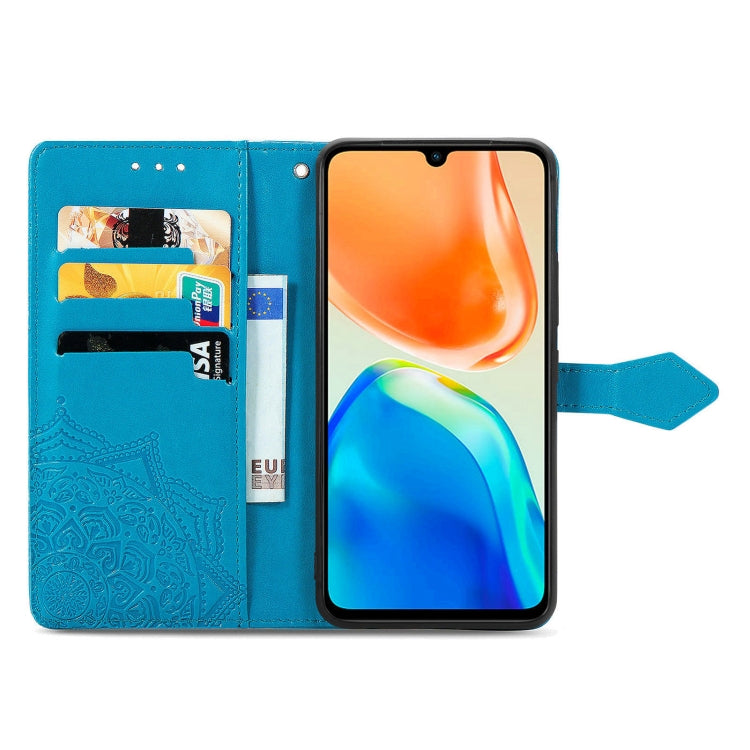 For vivo X80 Lite Mandala Flower Embossed Leather Phone Case