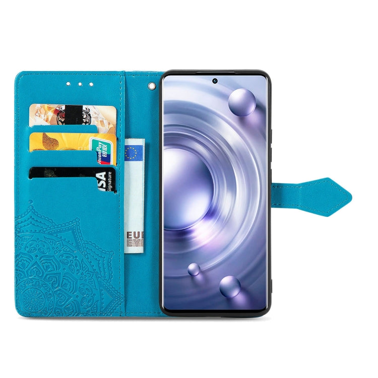 For vivo X80 Pro Mandala Flower Embossed Leather Phone Case