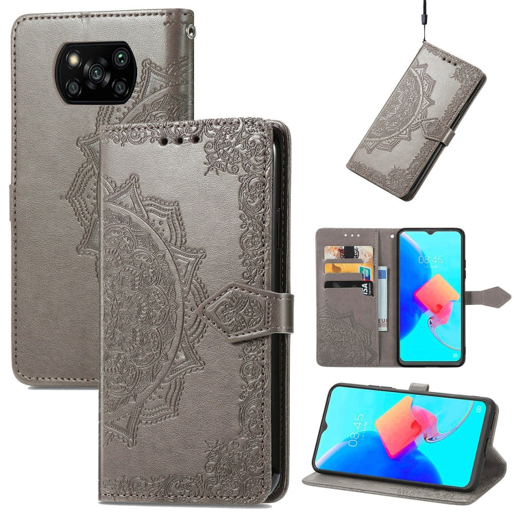 For Xiaomi Poco X3 Pro Mandala Flower Embossed Leather Phone Case