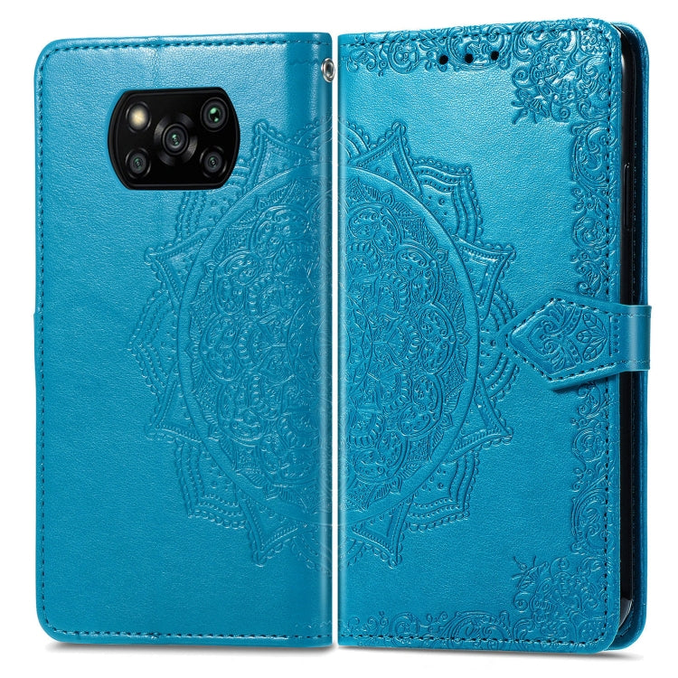 For Xiaomi Poco X3 Pro Mandala Flower Embossed Leather Phone Case