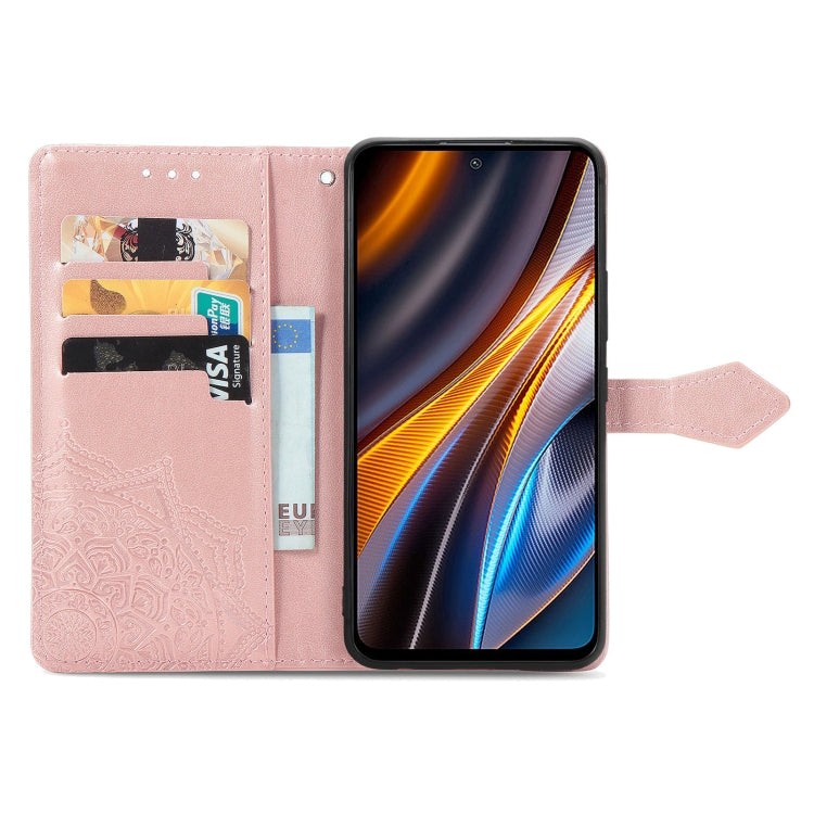 For Xiaomi Poco X4 GT Mandala Flower Embossed Leather Phone Case