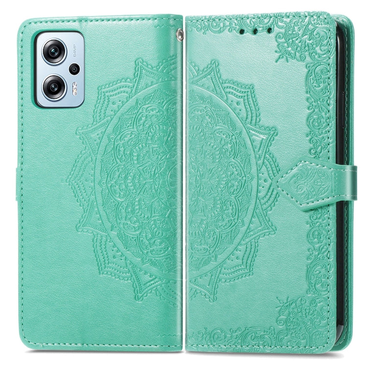 For Xiaomi Poco X4 GT Mandala Flower Embossed Leather Phone Case