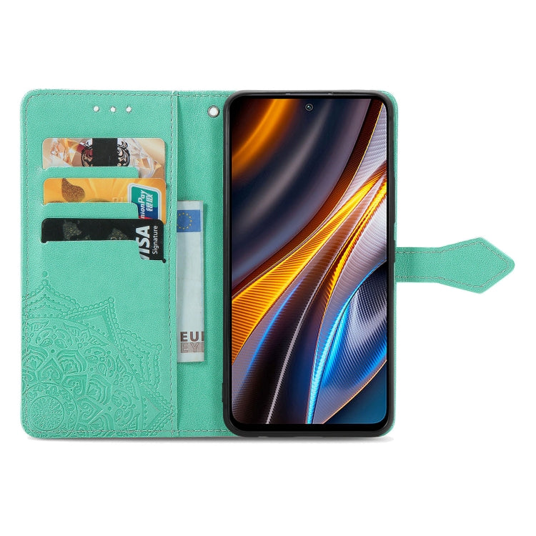 For Xiaomi Poco X4 GT Mandala Flower Embossed Leather Phone Case