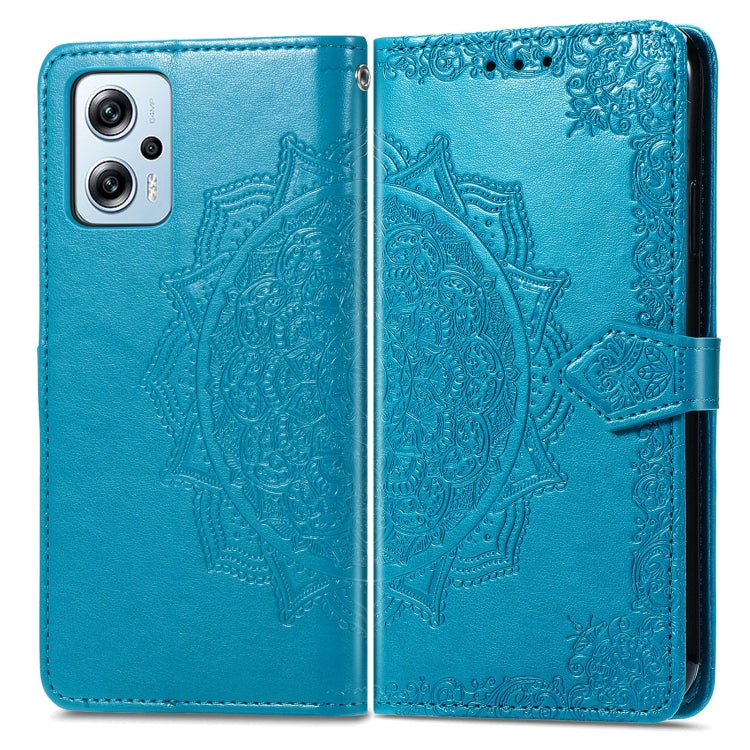 For Xiaomi Poco X4 GT Mandala Flower Embossed Leather Phone Case