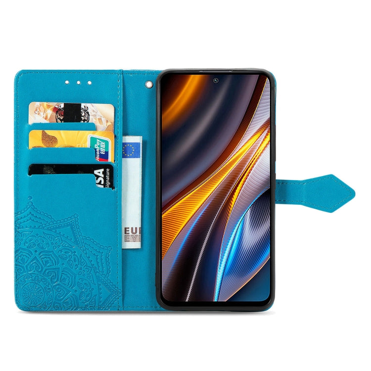 For Xiaomi Poco X4 GT Mandala Flower Embossed Leather Phone Case