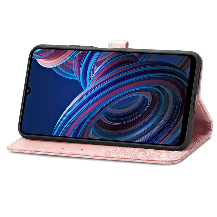 For ZTE Blade A72 4G Mandala Flower Embossed Leather Phone Case