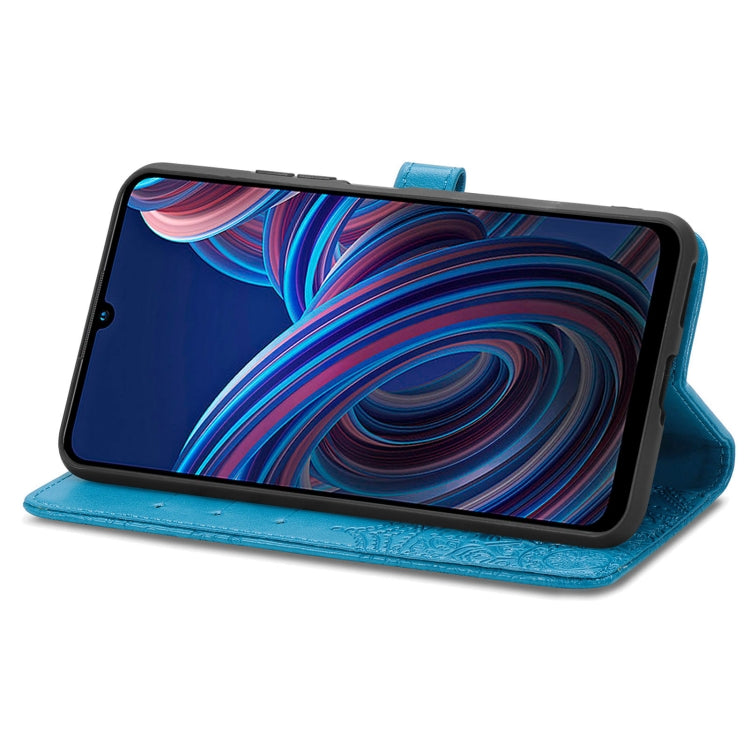 For ZTE Blade A72 4G Mandala Flower Embossed Leather Phone Case