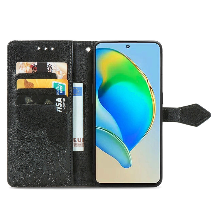 For ZTE Blade V40S Mandala Flower Embossed Leather Phone Case