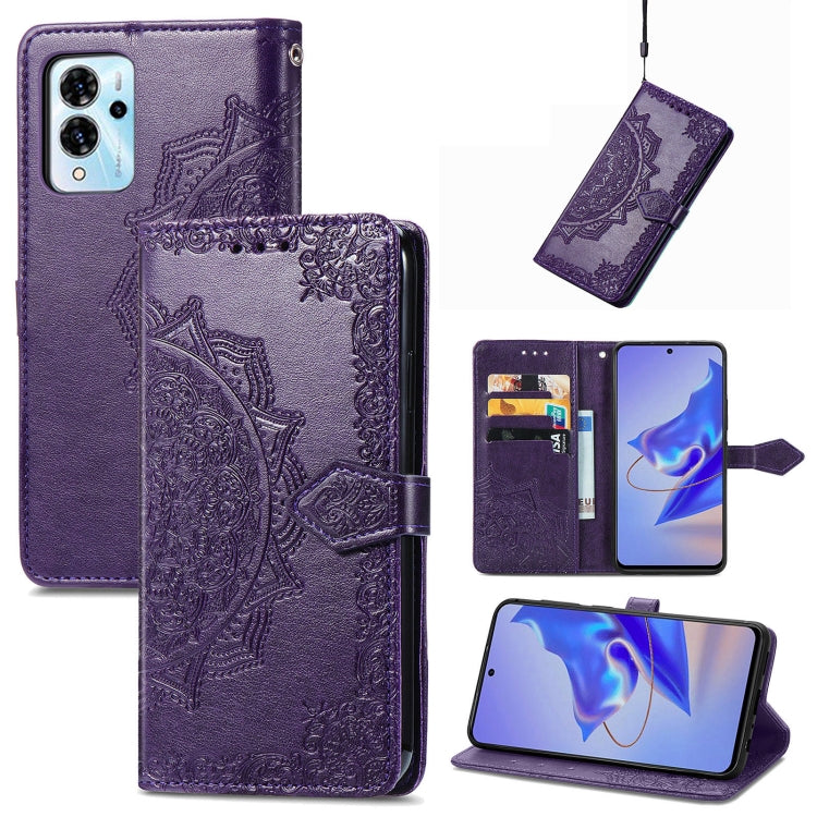 For ZTE Blade V40 Pro Mandala Flower Embossed Leather Phone Case