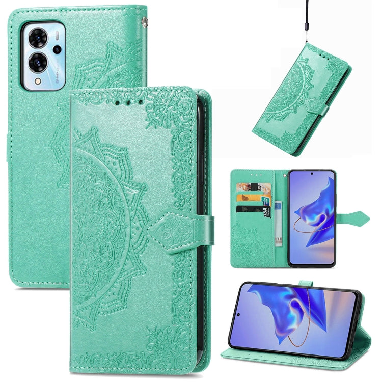For ZTE Blade V40 Pro Mandala Flower Embossed Leather Phone Case