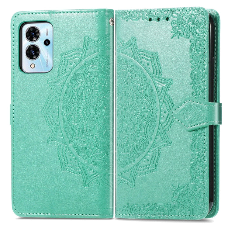 For ZTE Blade V40 Pro Mandala Flower Embossed Leather Phone Case