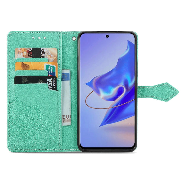 For ZTE Blade V40 Pro Mandala Flower Embossed Leather Phone Case