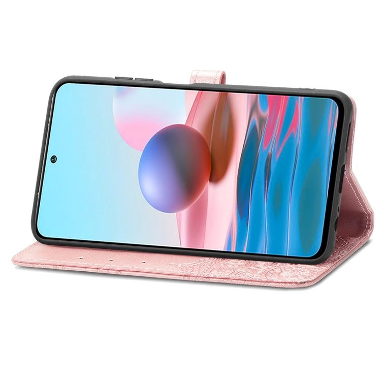 For Xiaomi Redmi Note 10S Mandala Flower Embossed Leather Phone Case