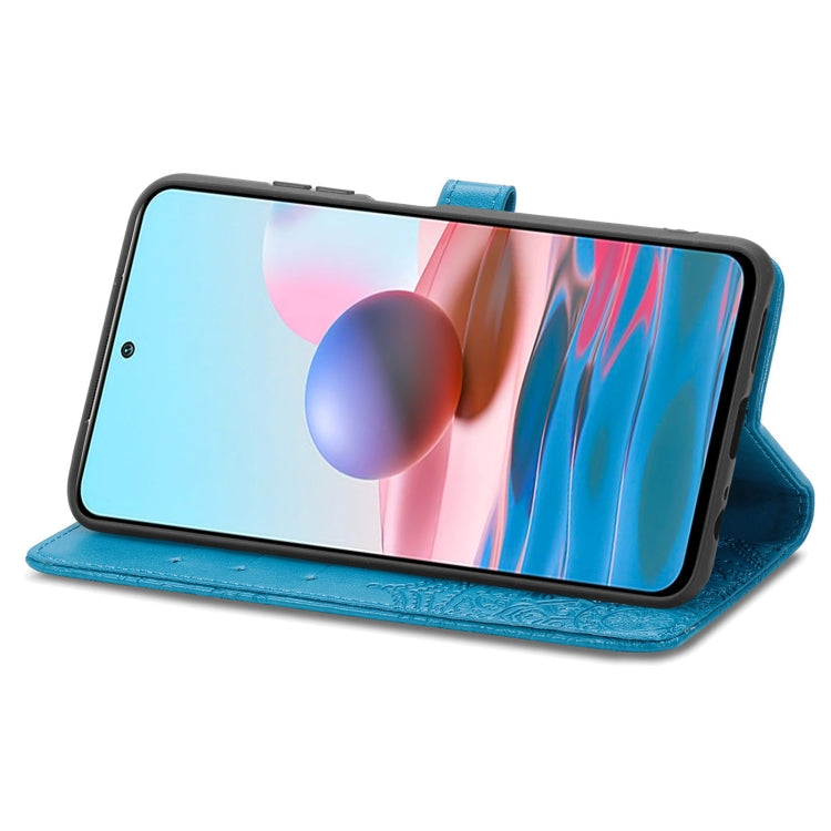 For Xiaomi Redmi Note 10S Mandala Flower Embossed Leather Phone Case