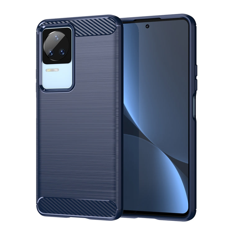 For Xiaomi Redmi K60E Brushed Texture Carbon Fiber TPU Phone Case