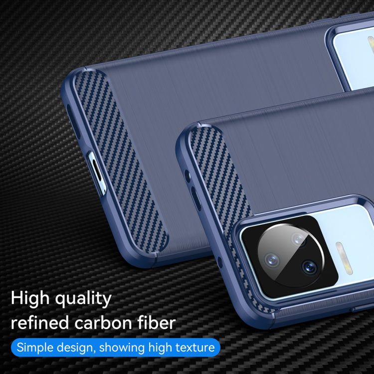 For Xiaomi Redmi K60E Brushed Texture Carbon Fiber TPU Phone Case