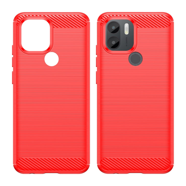 For Xiaomi Poco C50 Brushed Texture Carbon Fiber TPU Phone Case