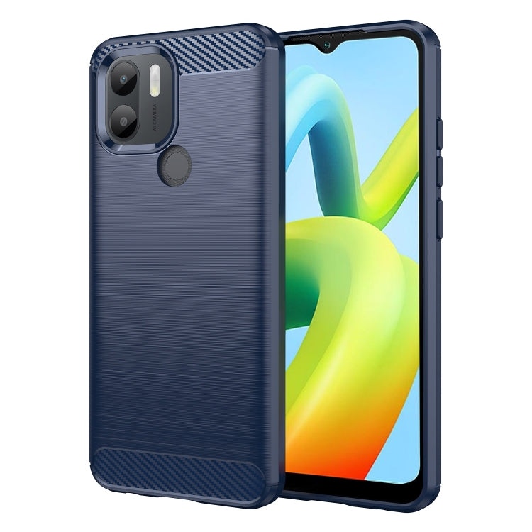 For Xiaomi Poco C50 Brushed Texture Carbon Fiber TPU Phone Case