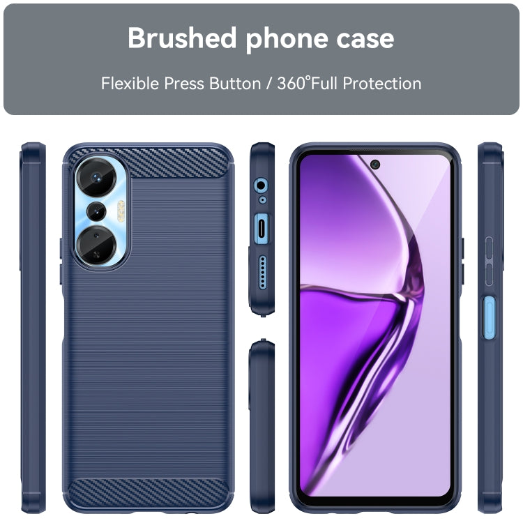 For Infinix Hot 20S Brushed Texture Carbon Fiber TPU Phone Case