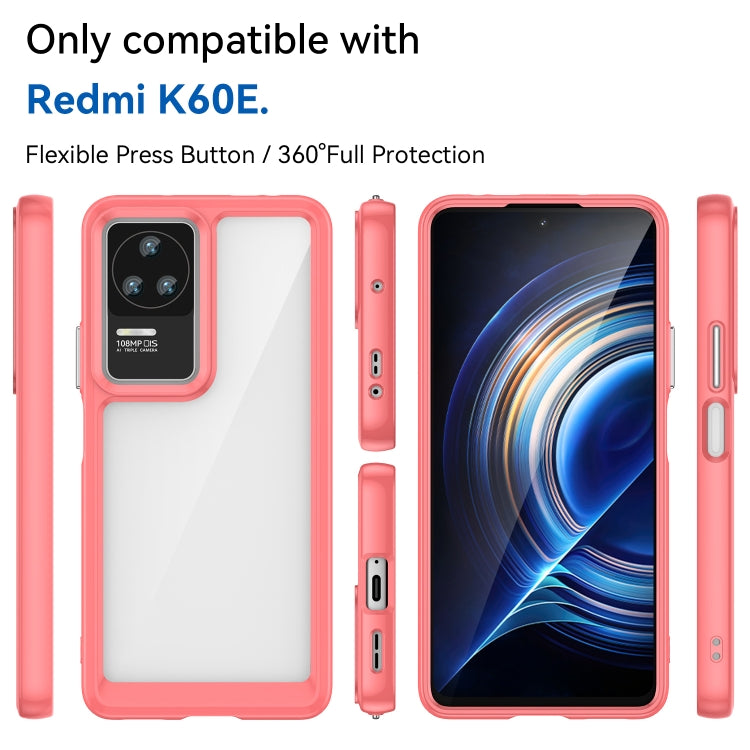 For Xiaomi Redmi K60E Colorful Series Acrylic + TPU Phone Case