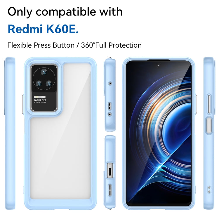 For Xiaomi Redmi K60E Colorful Series Acrylic + TPU Phone Case