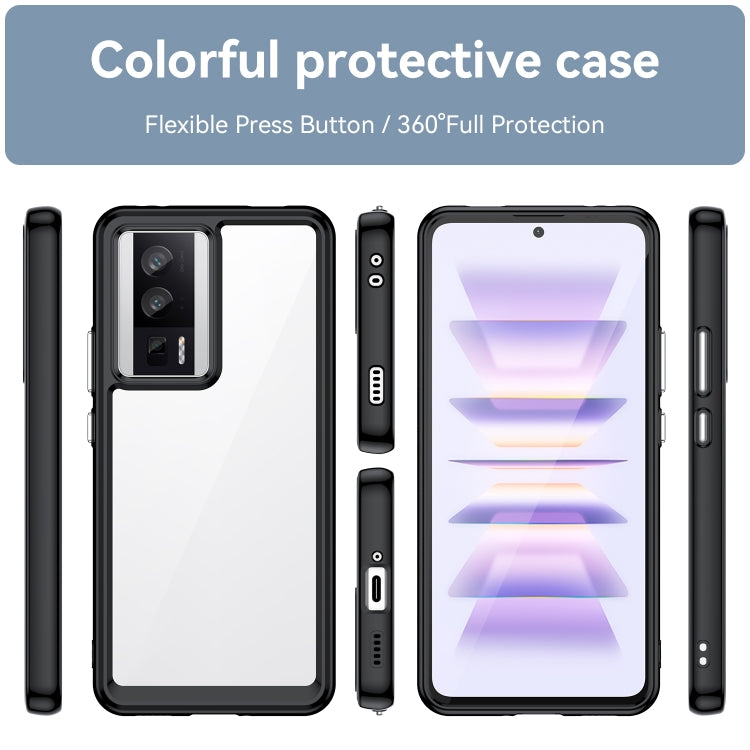 For Xiaomi Redmi K60 Colorful Series Acrylic + TPU Phone Case
