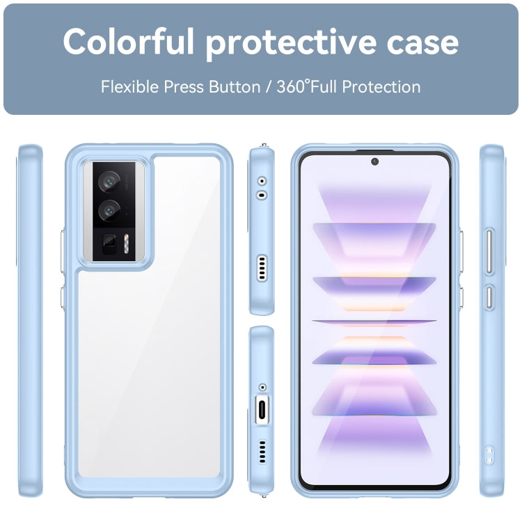 For Xiaomi Redmi K60 Pro Colorful Series Acrylic + TPU Phone Case