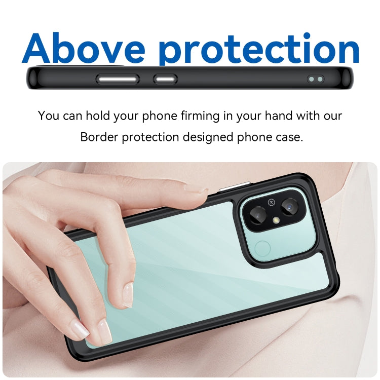 For Xiaomi Redmi 12C Colorful Series Acrylic + TPU Phone Case