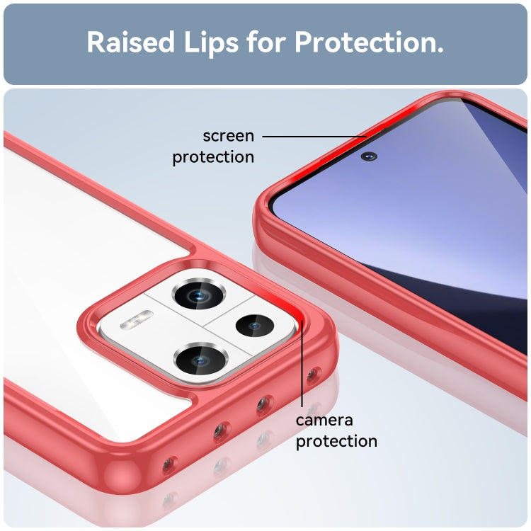 For Xiaomi 13 Colorful Series Acrylic + TPU Phone Case