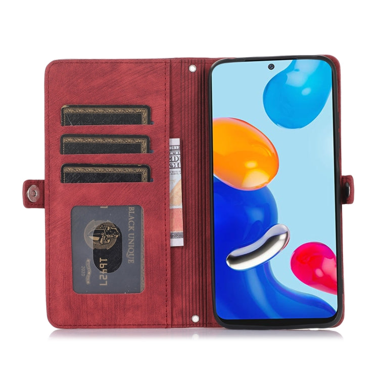 For Xiaomi Redmi A1+ Zipper Card Slot Buckle Wallet Leather Phone Case