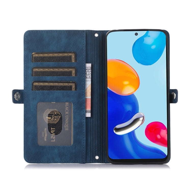 For Xiaomi Redmi Redmi A1 Zipper Card Slot Buckle Wallet Leather Phone Case