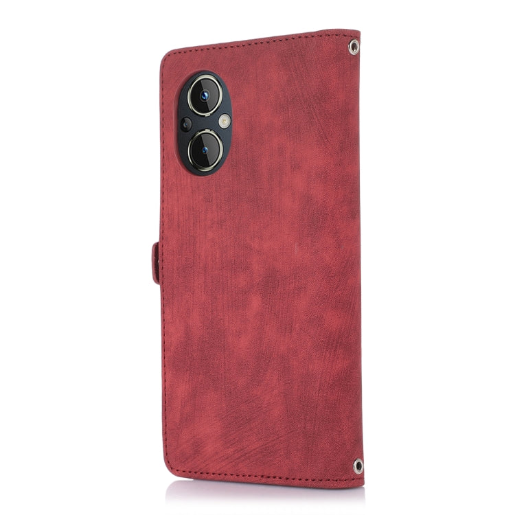 For OnePlus Nord N20 5G Zipper Card Slot Buckle Wallet Leather Phone Case