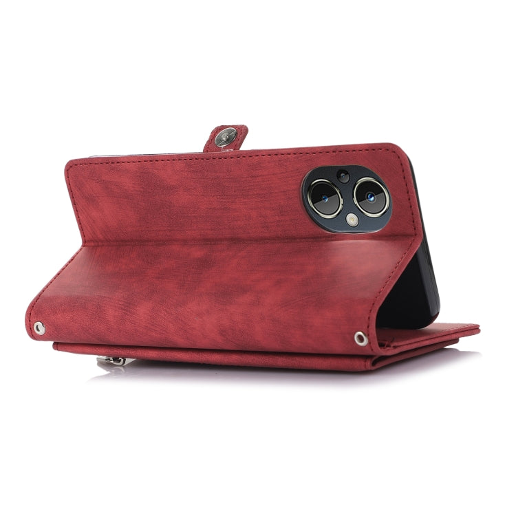 For OnePlus 10 Pro 5G Zipper Card Slot Buckle Wallet Leather Phone Case