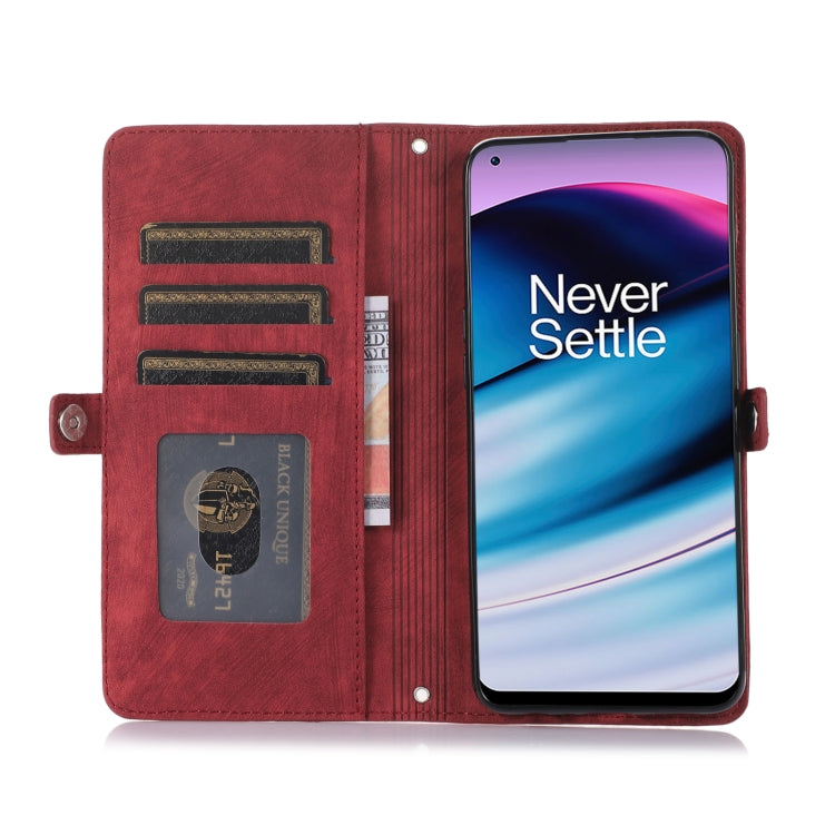 For OnePlus Nord N300 Zipper Card Slot Buckle Wallet Leather Phone Case
