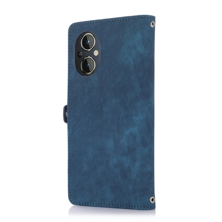 For OnePlus Nord N20 SE 4G Zipper Card Slot Buckle Wallet Leather Phone Case